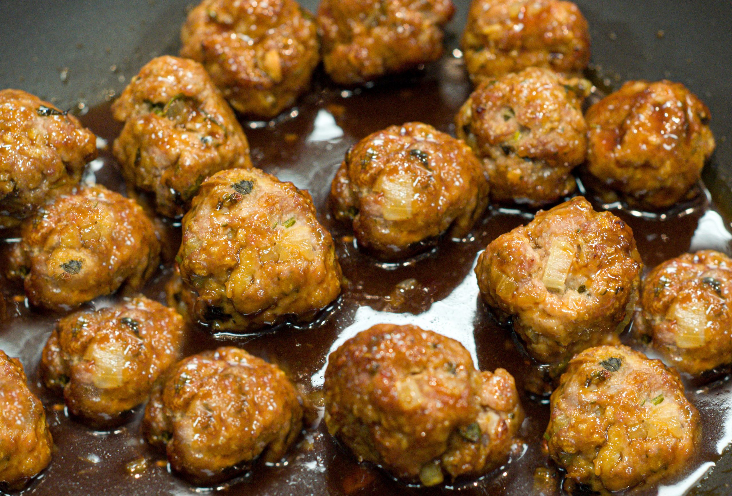 Meatballs with an Asian Inspired Glaze